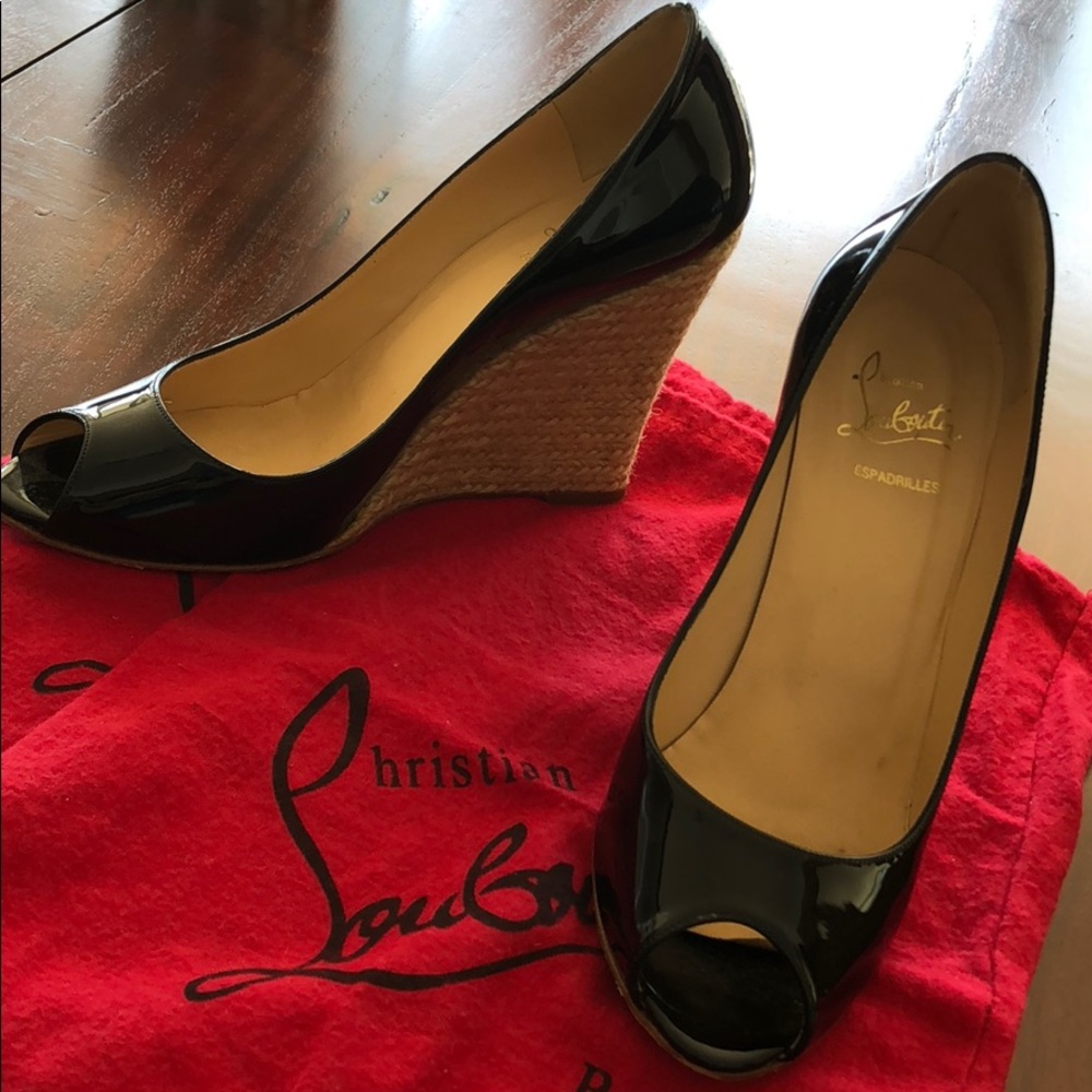 Christian Louboutin espadrille wedges